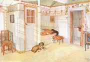 Carl Larsson Joupjoup and kiki china oil painting reproduction